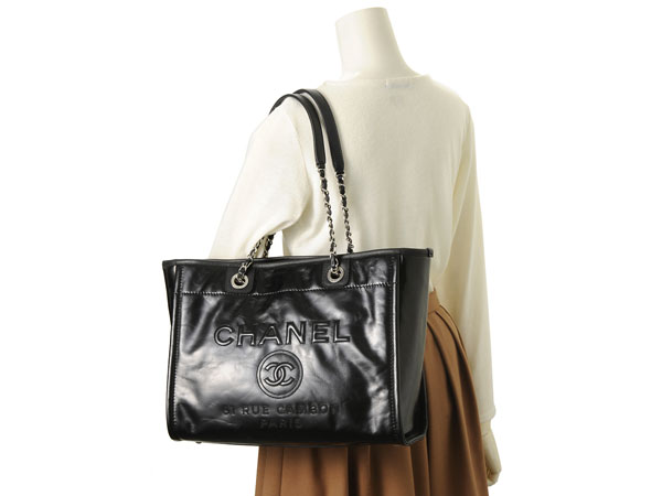 シャネル CHANEL トートバッグ A93257-Y60500-94305 ドーヴィル チェーン ブラック - 商品画像 1