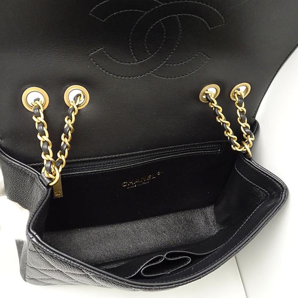 シャネルコピー CHANEL A93340 CCフィリグリー スモール チェーンショルダーバッグ キャビアスキン 黒 ブラック - 商品画像 1
