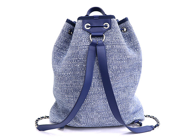 CHANELバックパックコピー (シャネル) ドーヴィル ココマーク ブルー系×シルバー金具 ツイード レザー A93787 レディース - 商品画像 10