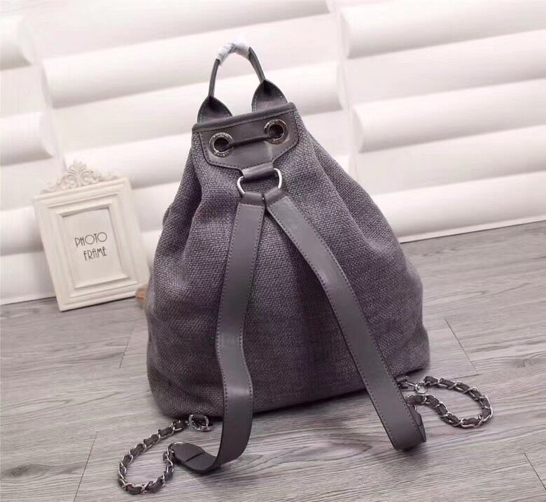 CHANELスーパーコピー シャネル ドーヴィル バックパック リュックサック チャコールグレーX黒 キャンバスXスパンコール A93787 - 商品画像 9