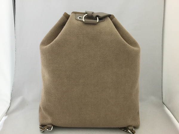 CHANELスーパーコピー シャネル ドーヴィル A93787 キャンパス×レザー ベージュ リュック バックパック ベージュ - 商品画像 9