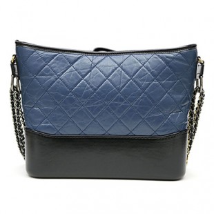シャネルスーパーコピー CHANEL ガブリエル ドゥ シャネル ホーボーバッグ ブルー×ブラック エイジド カーフスキン ミディアム チェーンショルダーバッグ A93824 - 商品画像 2