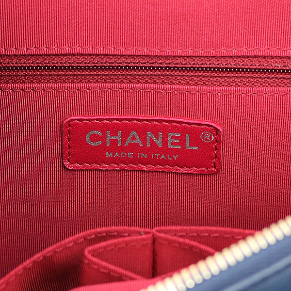 シャネルスーパーコピー CHANEL ガブリエル ドゥ シャネル ホーボーバッグ ブルー×ブラック エイジド カーフスキン ミディアム チェーンショルダーバッグ A93824 - 商品画像 3