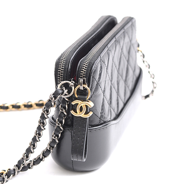 シャネルコピー CHANEL ガブリエル チェーン クラッチ レディース ショルダーバッグ チェーンウォレット 2WAYバッグ ブラック ゴールド×シルバー A94505 - 商品画像 1