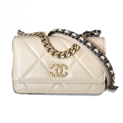 シャネル CHANEL19 チェーンウォレット AP0957 ベージュ ショルダーバッグ - 商品画像 8