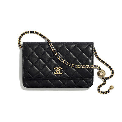 シャネル CHANEL ラムスキン チェーンウォレット ブラック AP1450 B02991 94305 - 商品画像 8