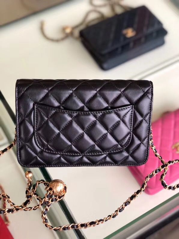 シャネル CHANEL ラムスキン チェーンウォレット ブラック AP1450 B02991 94305 - 商品画像 10