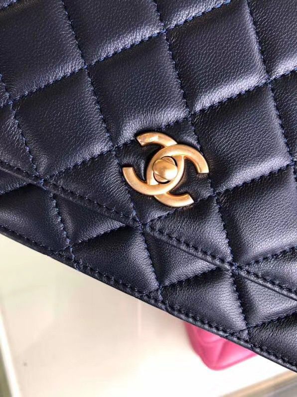 シャネル CHANEL ラムスキン チェーンウォレット カレッジネイビー AP1450 B02991 94306 - 商品画像 1