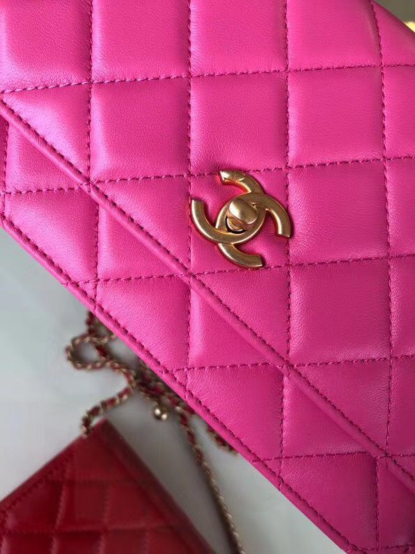 シャネル CHANEL ラムスキン チェーンウォレット ローズレッド AP1450 B02991 94309 - 商品画像 6