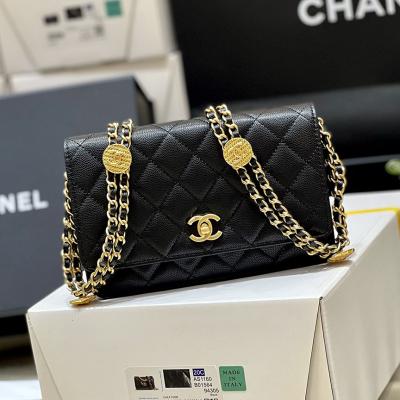 シャネル コピー 22A メティエダール ゴールドコイン WOC ブラック AP2840 - 商品画像 2
