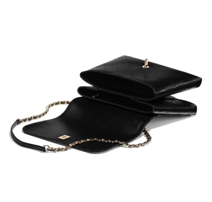 シャネルコピー CHANEL トップハンドル フラップ バッグ ブラック AS0882 B01107 94305 - 商品画像 5