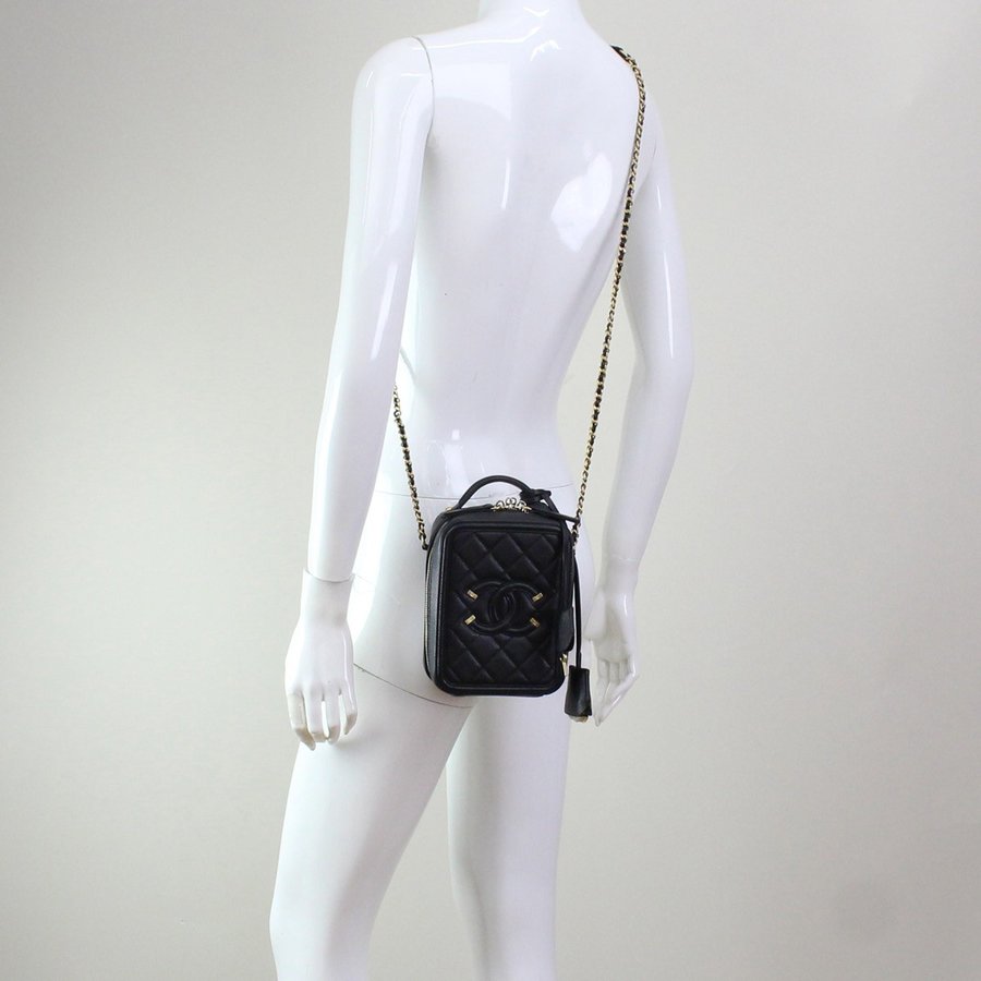 シャネル CHANEL バニティ ケース ショルダー CC キャビア チェーン AS0988 B01186 94305 - 商品画像 5