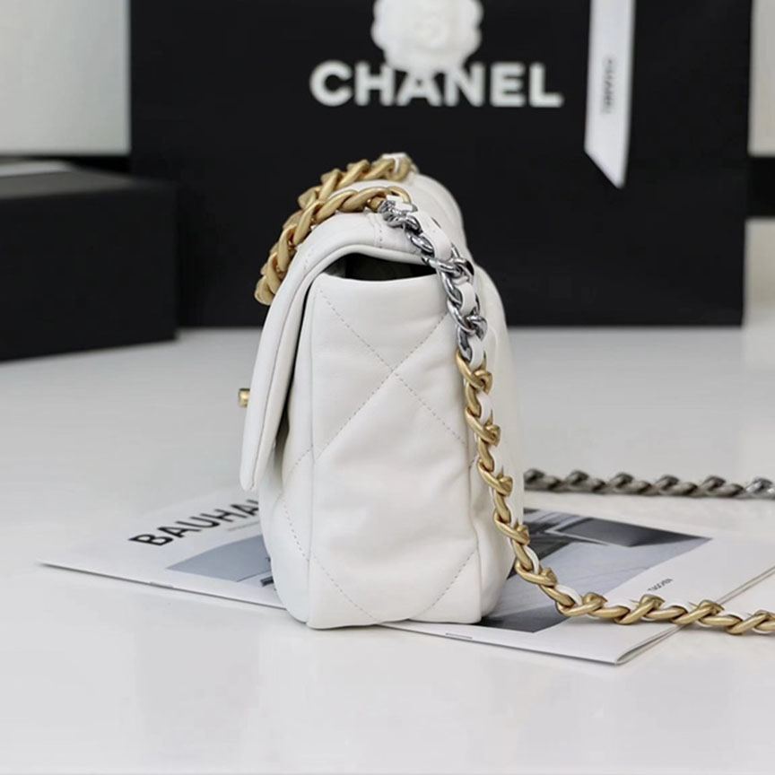 シャネルスーパーコピー chanel 19 フラップバッグ AS1160 AS1161 ホワイト - 商品画像 1