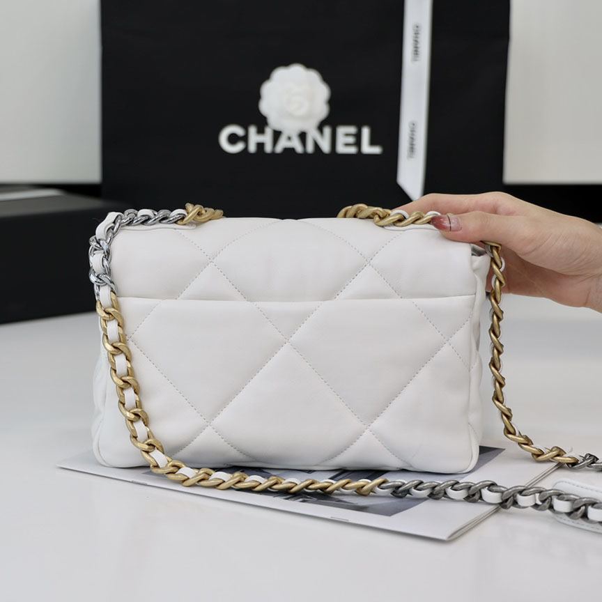 シャネルスーパーコピー chanel 19 フラップバッグ AS1160 AS1161 ホワイト - 商品画像 7