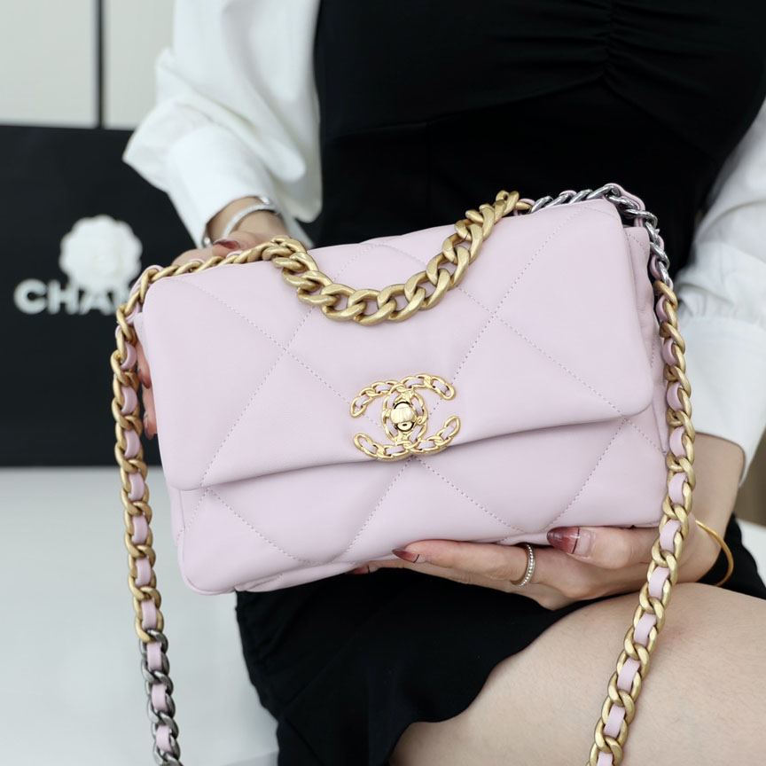 シャネル スーパーコピー chanel 19 フラップバッグ AS1160 AS1161 ピンク - 商品画像 10