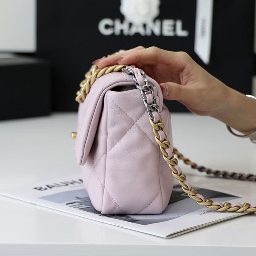 シャネル スーパーコピー chanel 19 フラップバッグ AS1160 AS1161 ピンク - 商品画像 6