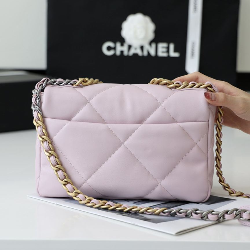 シャネル スーパーコピー chanel 19 フラップバッグ AS1160 AS1161 ピンク - 商品画像 1