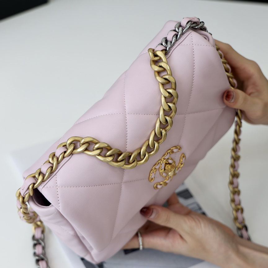 シャネル スーパーコピー chanel 19 フラップバッグ AS1160 AS1161 ピンク - 商品画像 3