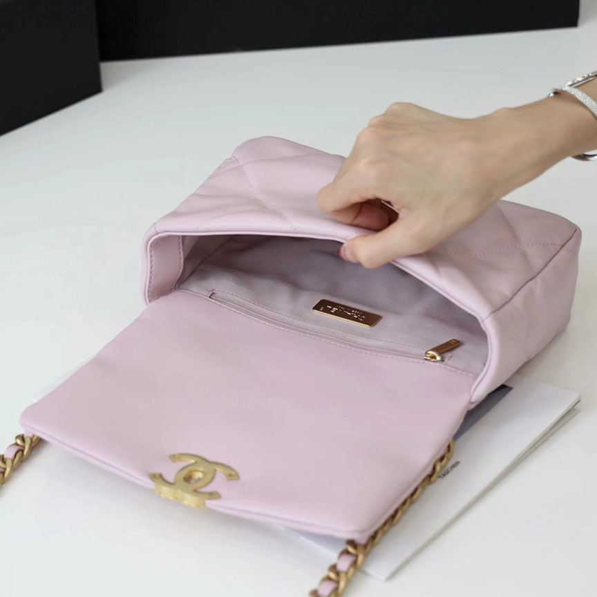 シャネル スーパーコピー chanel 19 フラップバッグ AS1160 AS1161 ピンク - 商品画像 9