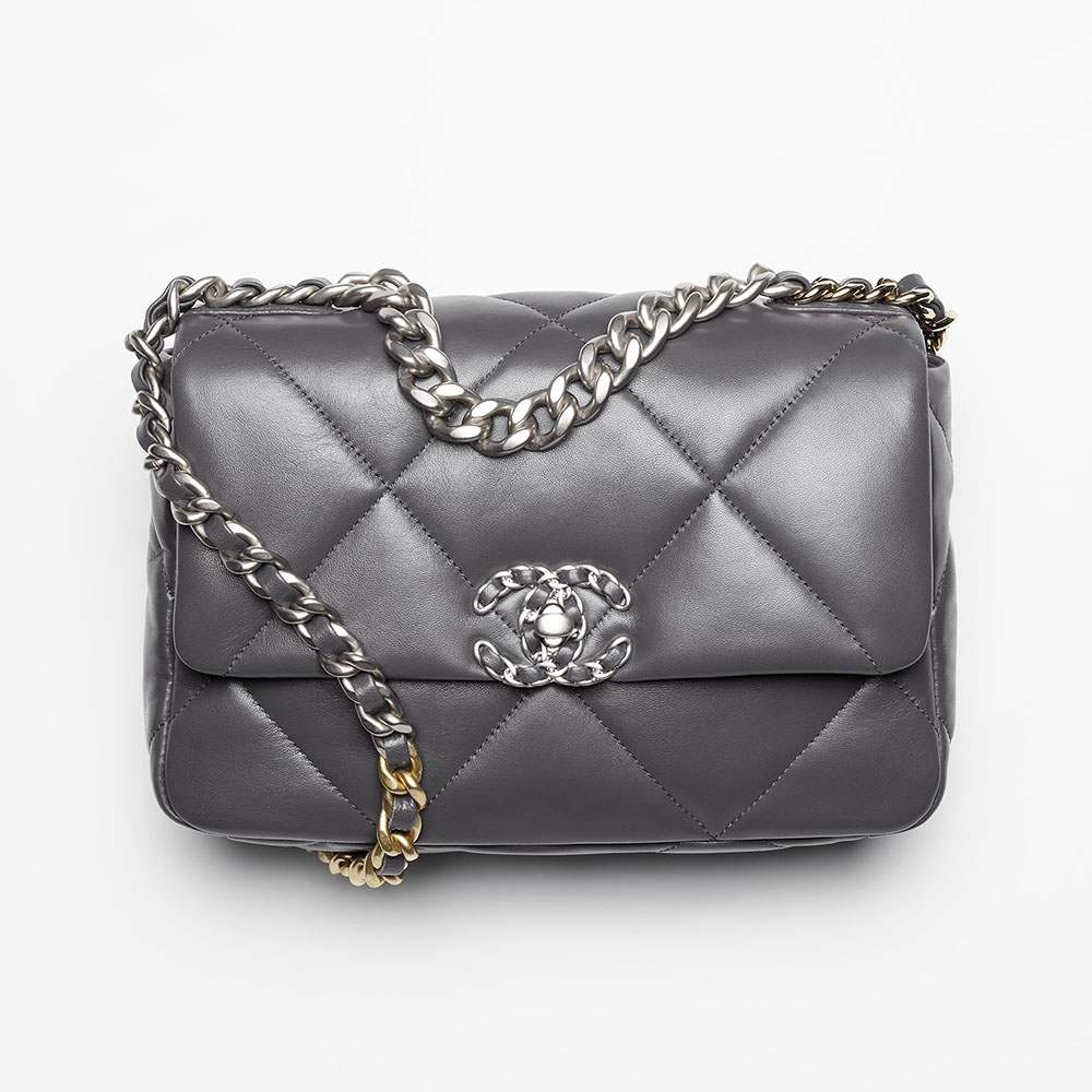 スーパーコピーシャネル CHANEL 19 ハンドバッグ グレー AS1160 B07327 NR653 - 商品画像 4