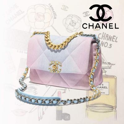 シャネル スーパーコピー CHANEL 19 ハンドバッグ ブルー & ピンク AS1160 B15082 NT299 - 商品画像 2