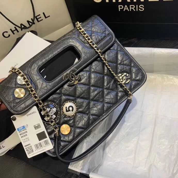 CHANELコピー エイジド カーフスキンフラップ ミニバッグ チャーム 2WAY ロゴ AS1430 B02436 94305 - 商品画像 10