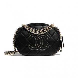 CHANELコピー カメラバッグ ラムスキン ブラック ショルダーバッグ レディース AS1511 B02377 94305 - 商品画像 2