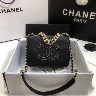 CHANELスーパーコピー フラップ バッグ ショルダーバッグ マト CC チェーン 黒 AS1514 B02377 10602 - 商品画像 2