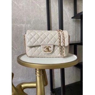 シャネル CHANEL フラップ バッグ ショルダー CC ラム パール マト AS1740 B02779 10601 - 商品画像 2