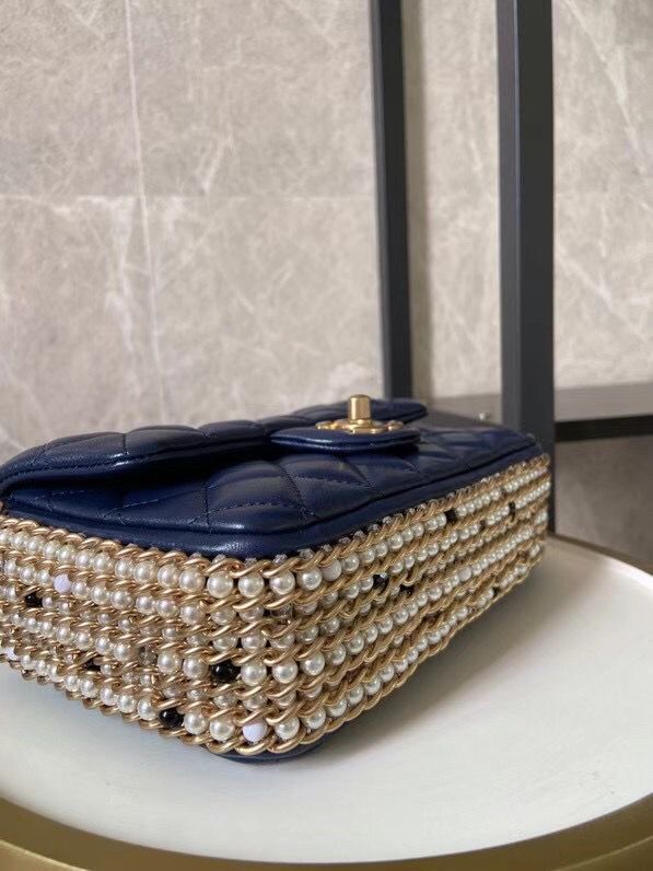 シャネル CHANEL フラップ バッグ ショルダー CC ラム パール マト AS1740 B02779 60325 - 商品画像 1