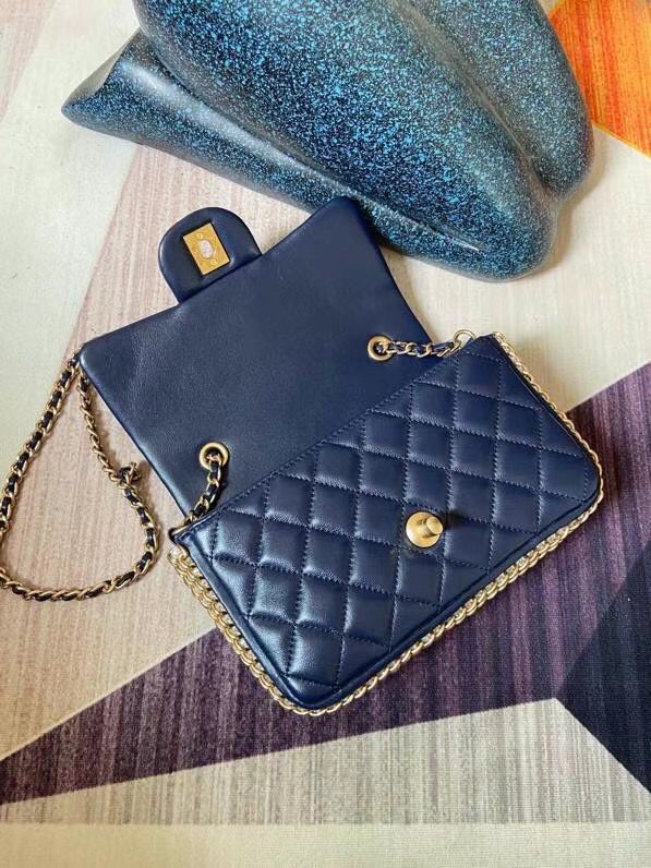 シャネル CHANEL フラップ バッグ ショルダー CC ラム パール マト AS1740 B02779 60325 - 商品画像 6