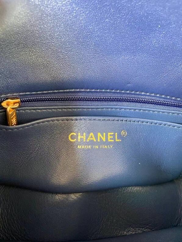 シャネル CHANEL フラップ バッグ ショルダー CC ラム パール マト AS1740 B02779 60325 - 商品画像 8