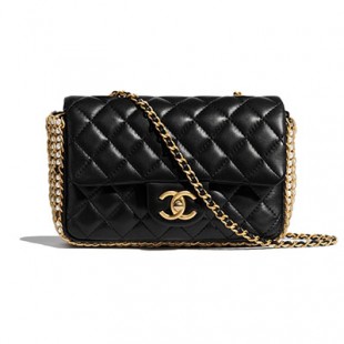 シャネル CHANEL フラップ バッグ ショルダー CC ラム パール マト AS1740 B02779 94305 - 商品画像 1