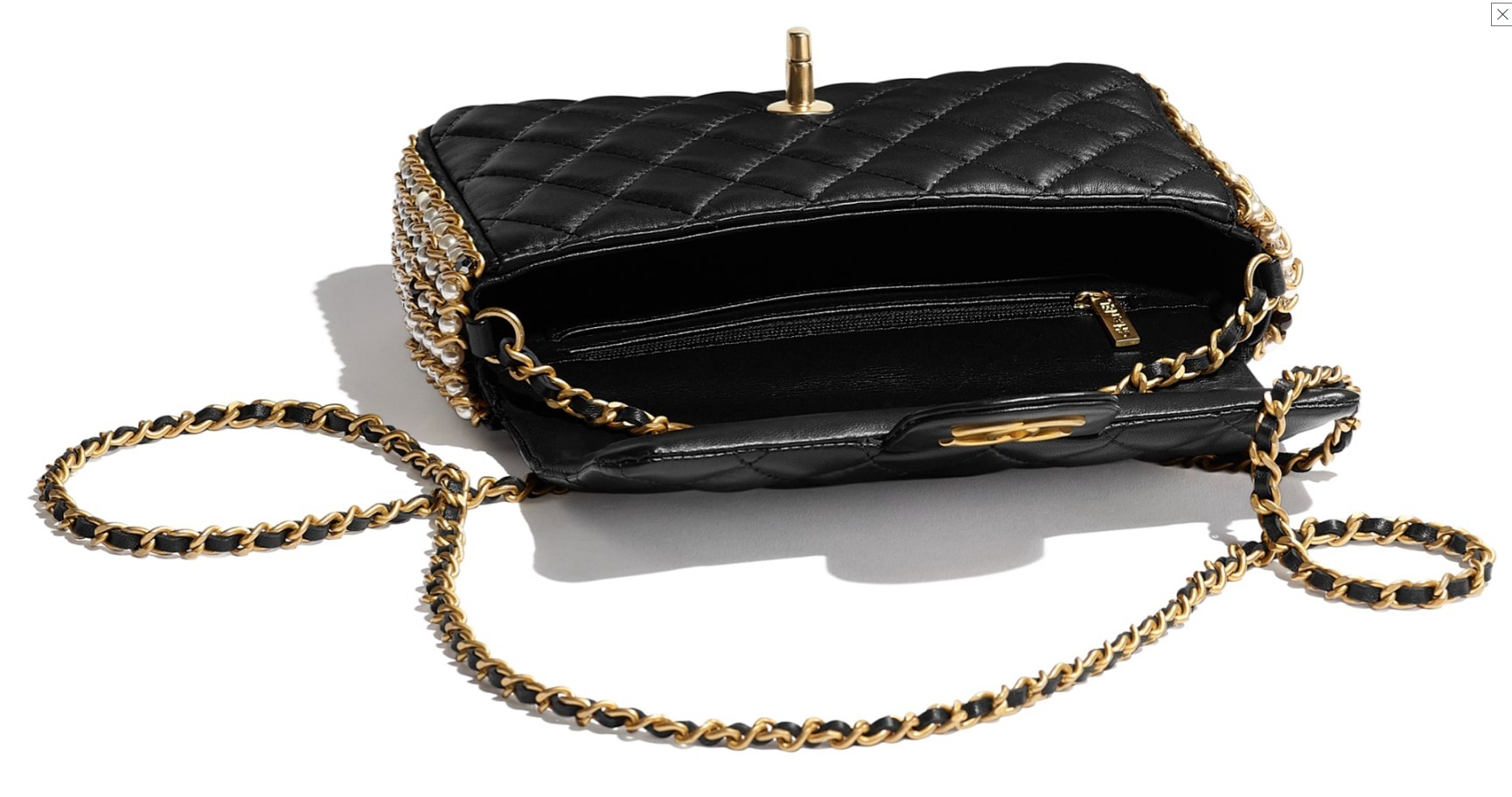 シャネル CHANEL フラップ バッグ ショルダー CC ラム パール マト AS1740 B02779 94305 - 商品画像 2