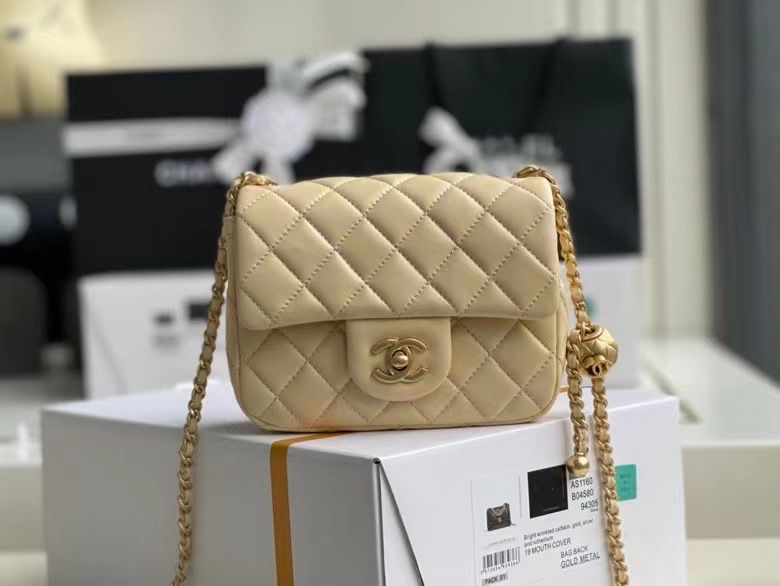 シャネル CHANEL ミニ フラップ バッグ ショルダーバッグ ラムスキン AS1786 B02916 96023 - 商品画像 4