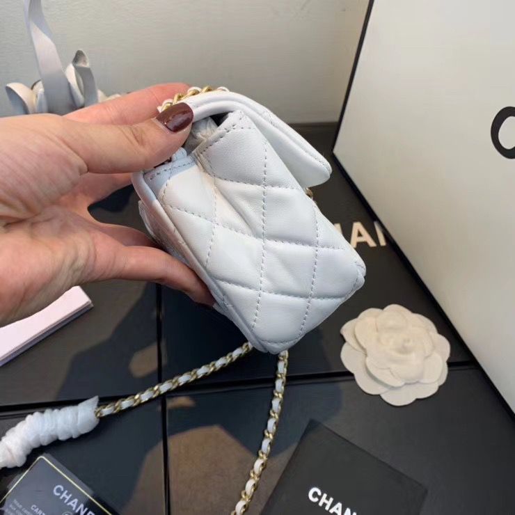 シャネル CHANEL マトラッセ ショルダーバッグ CCロゴ 白 AS1787 B02916 N6518 - 商品画像 4