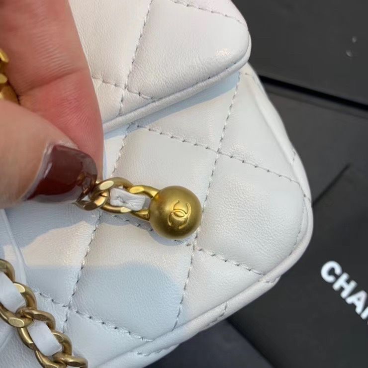 シャネル CHANEL マトラッセ ショルダーバッグ CCロゴ 白 AS1787 B02916 N6518 - 商品画像 6