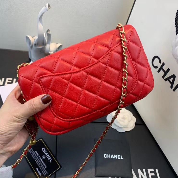 シャネル CHANEL マトラッセ ショルダーバッグ CCロゴ 赤 AS1787 B02916 N6518 - 商品画像 9