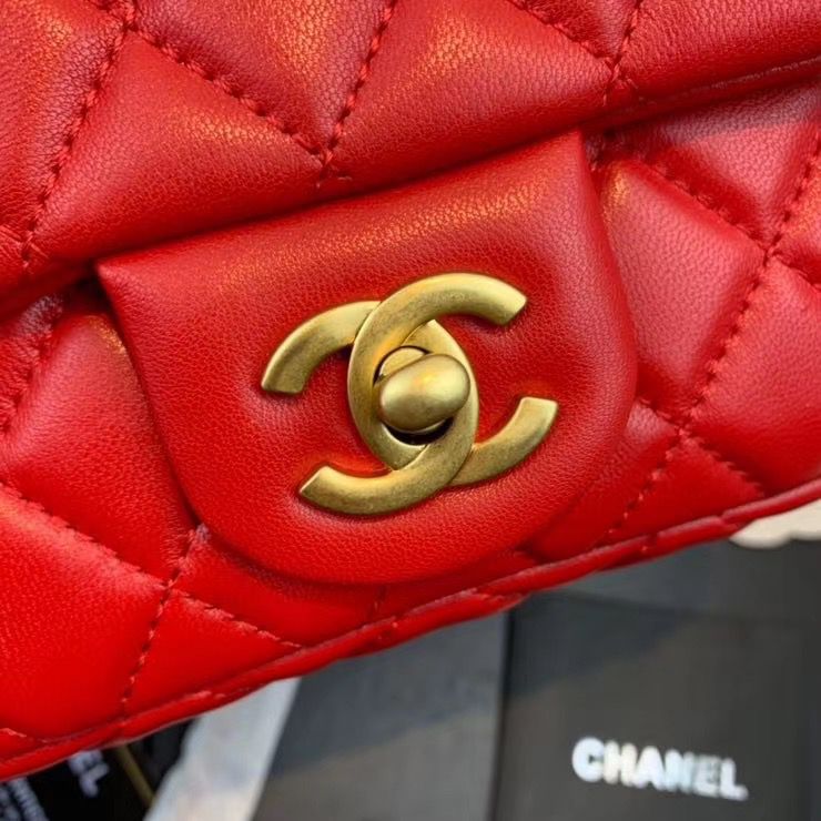 シャネル CHANEL マトラッセ ショルダーバッグ CCロゴ 赤 AS1787 B02916 N6518 - 商品画像 5