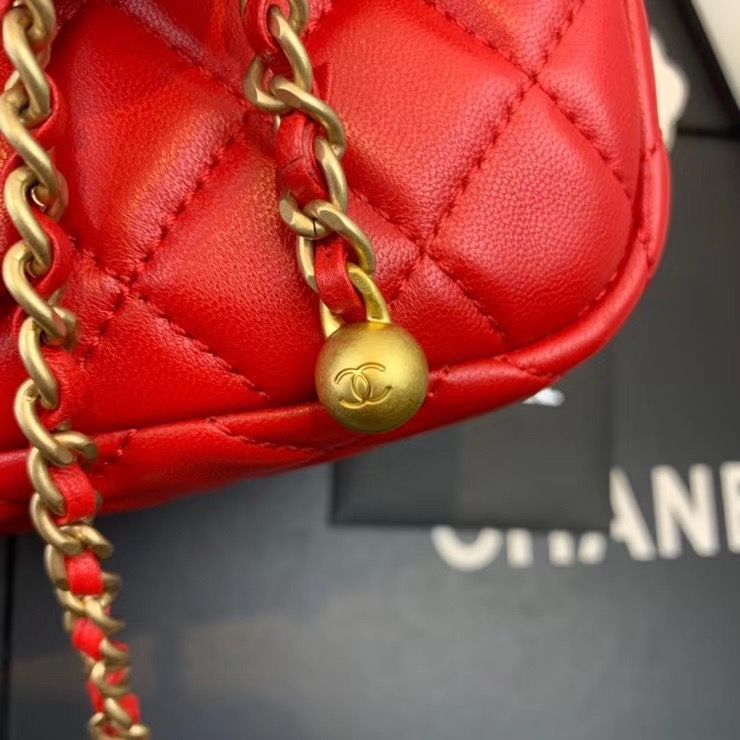 シャネル CHANEL マトラッセ ショルダーバッグ CCロゴ 赤 AS1787 B02916 N6518 - 商品画像 6