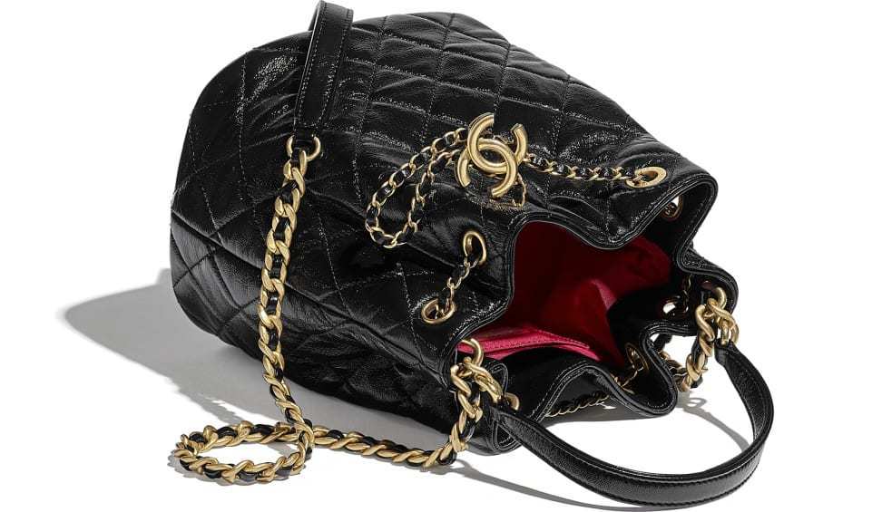 シャネルコピー CHANEL ラムスキン巾着バッグ ショルダー チェーン バケツ スモール ハンドバッグ AS1900 B03446 94305 - 商品画像 3
