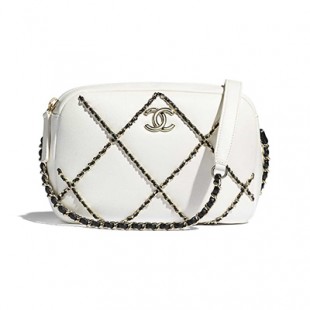 シャネルコピー CHANEL スモール フラップ バッグ ホワイト&ブラック クロスチェーン AS2384 B05100 C0200 - 商品画像 2