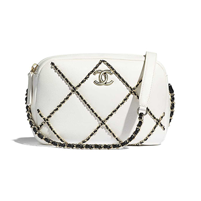 シャネルコピー CHANEL スモール フラップ バッグ ホワイト&ブラック クロスチェーン AS2384 B05100 C0200 - 商品画像 5