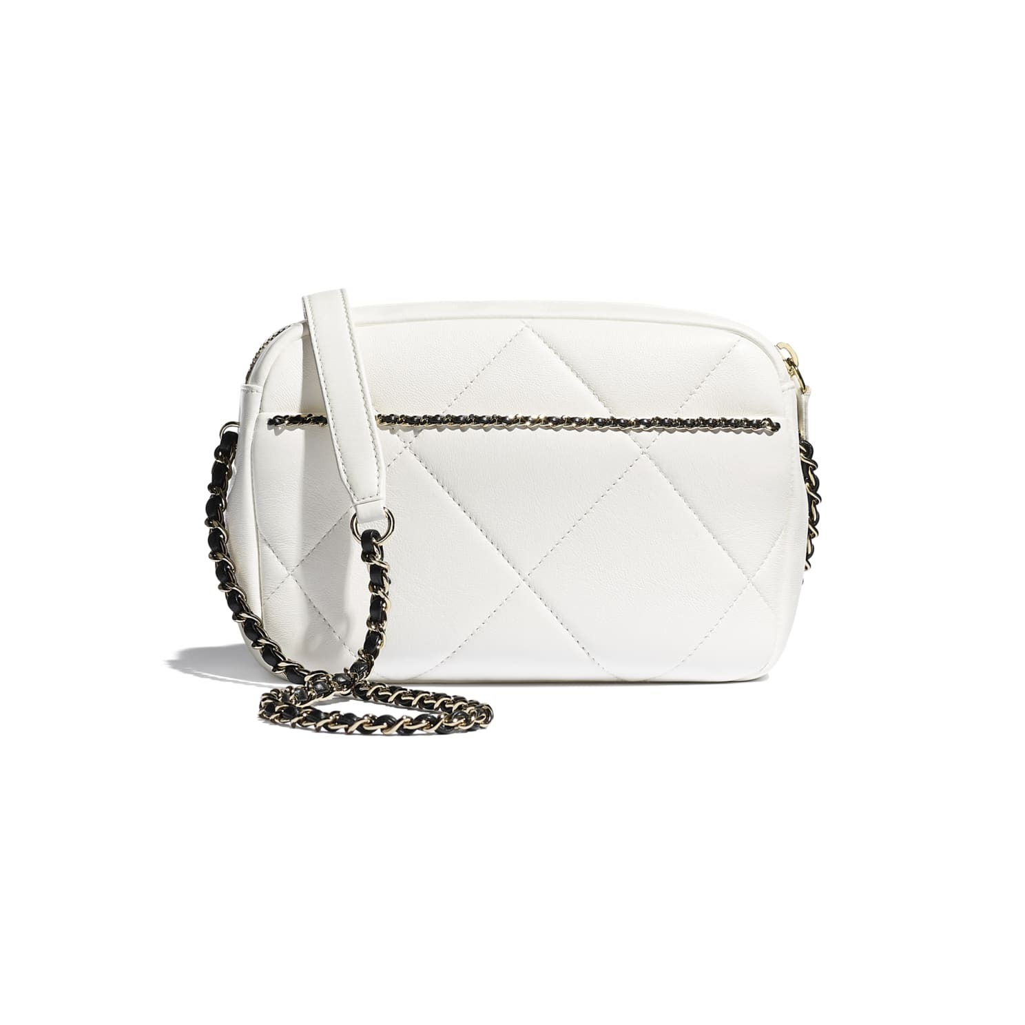 シャネルコピー CHANEL スモール フラップ バッグ ホワイト&ブラック クロスチェーン AS2384 B05100 C0200 - 商品画像 3