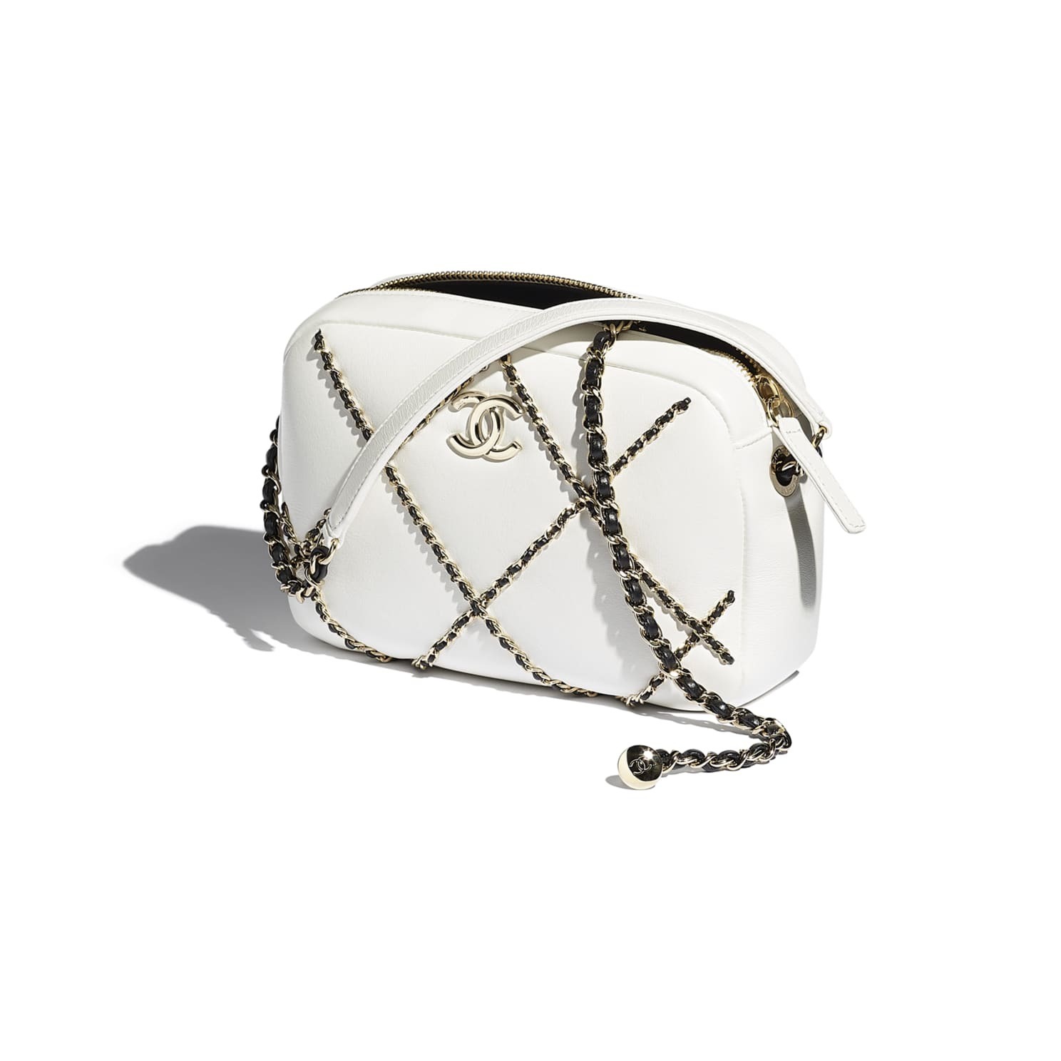 シャネルコピー CHANEL スモール フラップ バッグ ホワイト&ブラック クロスチェーン AS2384 B05100 C0200 - 商品画像 6
