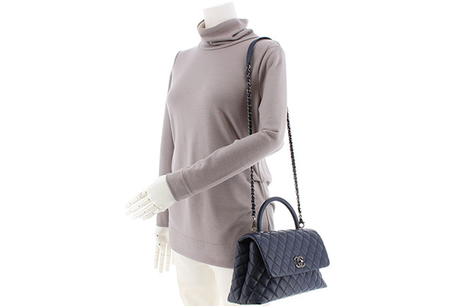 シャネル CHANEL シャネル トップハンドル ミニ フラップバッグ ショルダーバッグ AS2431 B05608 NC357 - 商品画像 3
