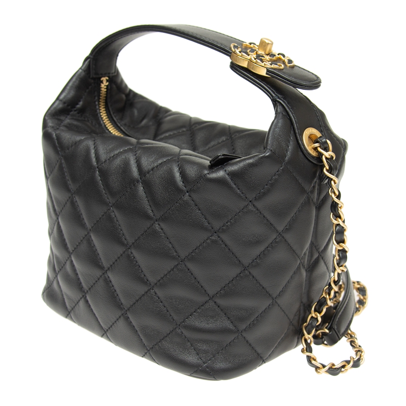 CHANELスーパーコピー シャネル ショルダーバッグ マトラッセ 2way トップ ハンドル ミニ チェーン ピンク ラムスキン アンティーク AS2477 - 商品画像 9