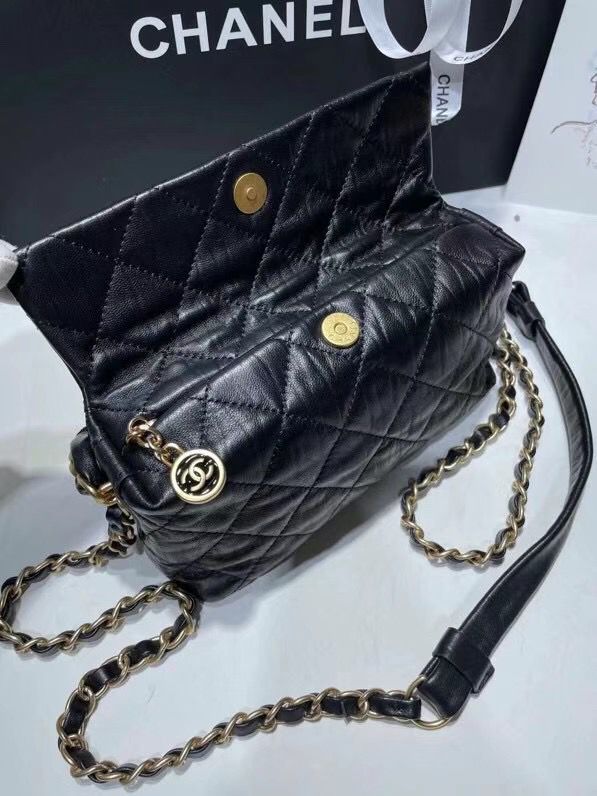 シャネルスーパーコピー CHANEL スモール ホーボー バッグ クランプル ラムスキン AS2479 B05514 94305 - 商品画像 3