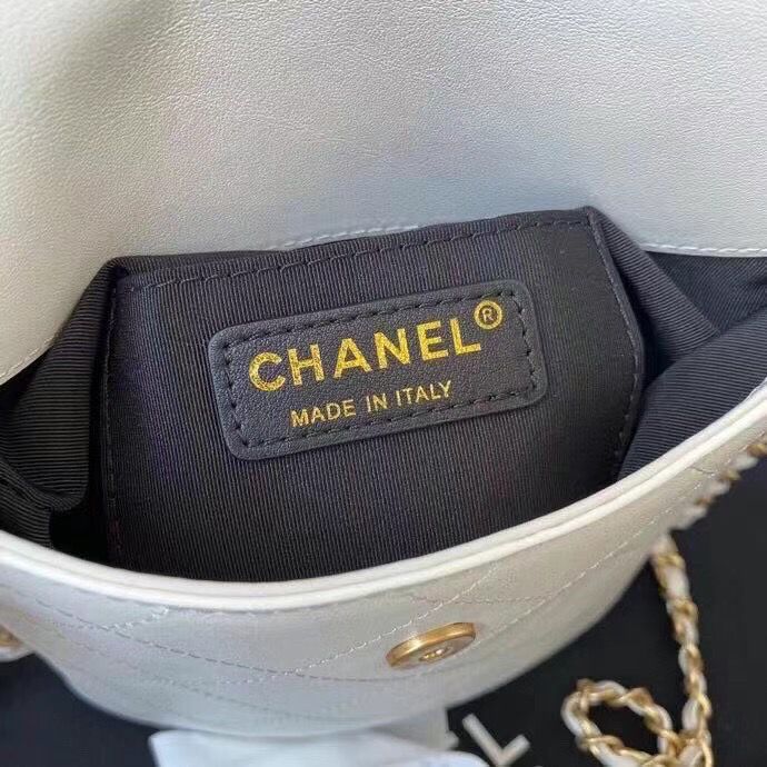 シャネル CHANEL スモール ホーボーバッグ カーフスキン チェーンバッグ ベージュ AS2542 B05539 10601 - 商品画像 6