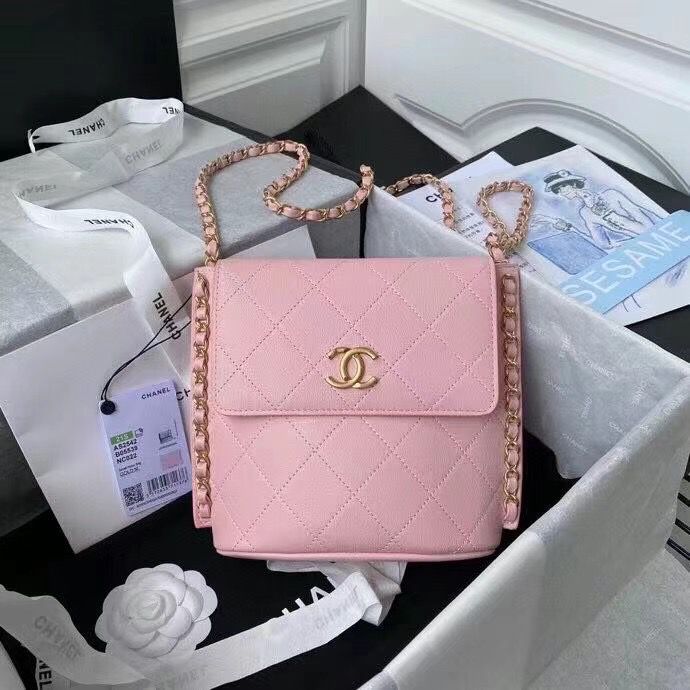 シャネル CHANEL スモール ホーボーバッグ カーフスキン チェーンバッグ ベージュ AS2542 B05539 90312 - 商品画像 7
